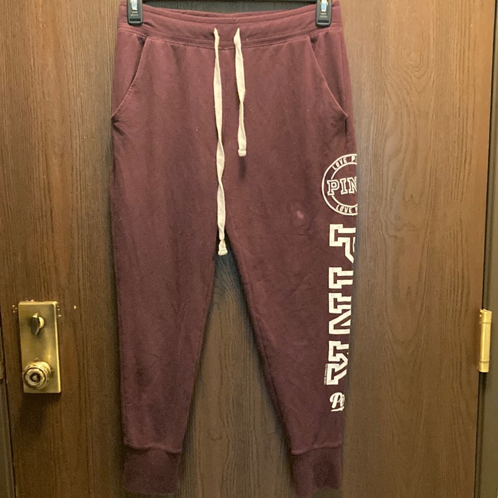 Pink M joggers